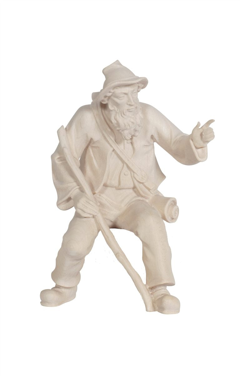 Kostner Nativity Shepherd sitting pointing