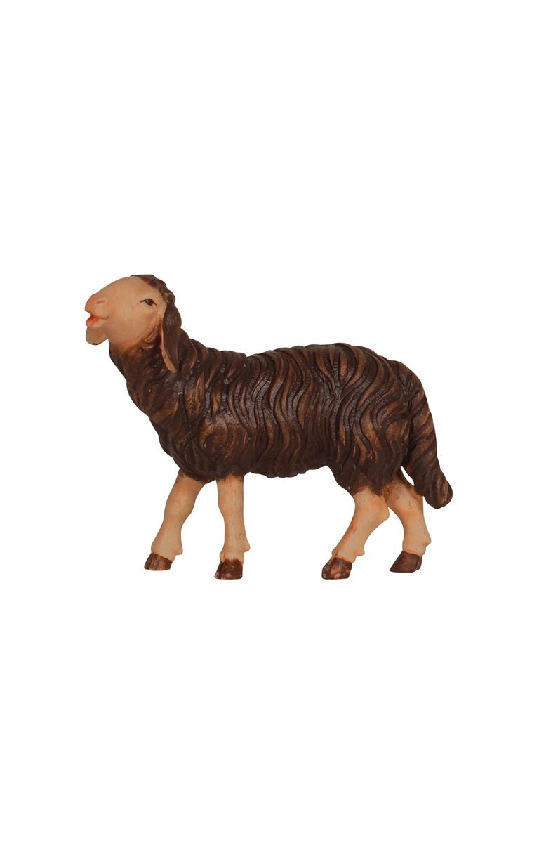 Kostner Nativity Sheep Eating Head Up Black