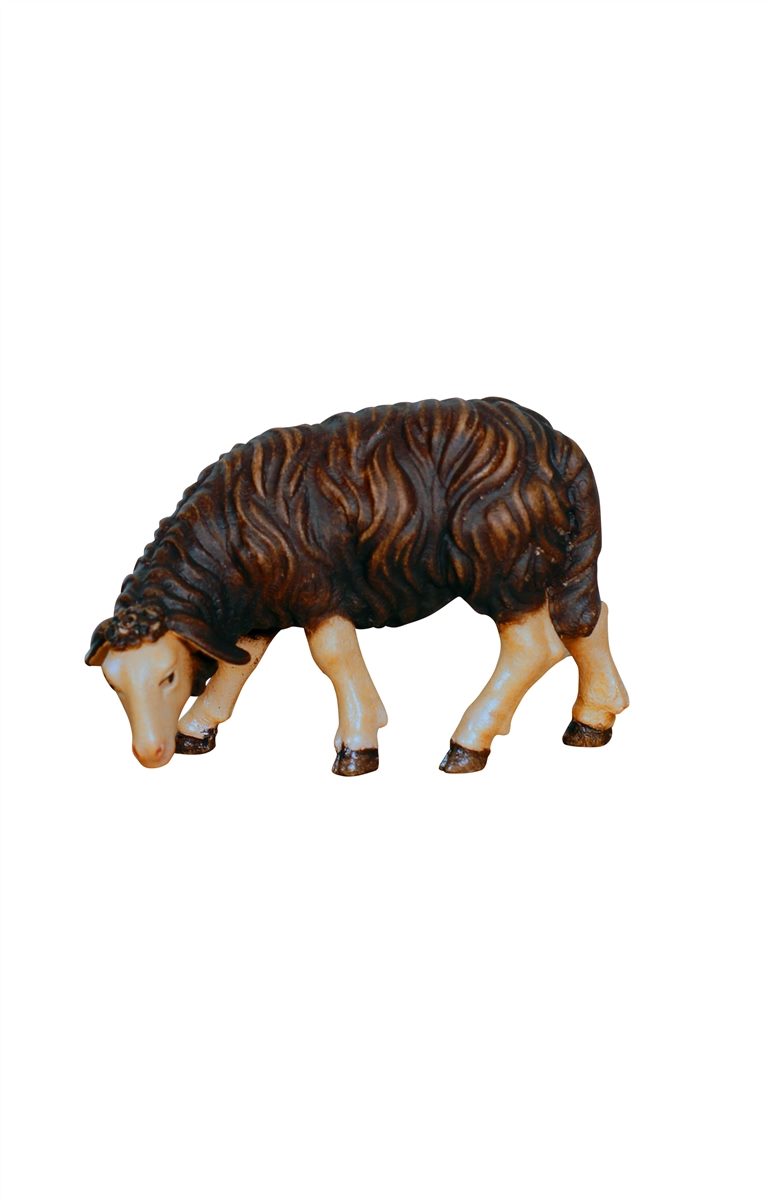 Kostner Nativity Sheep Grazing Left-Looking Black