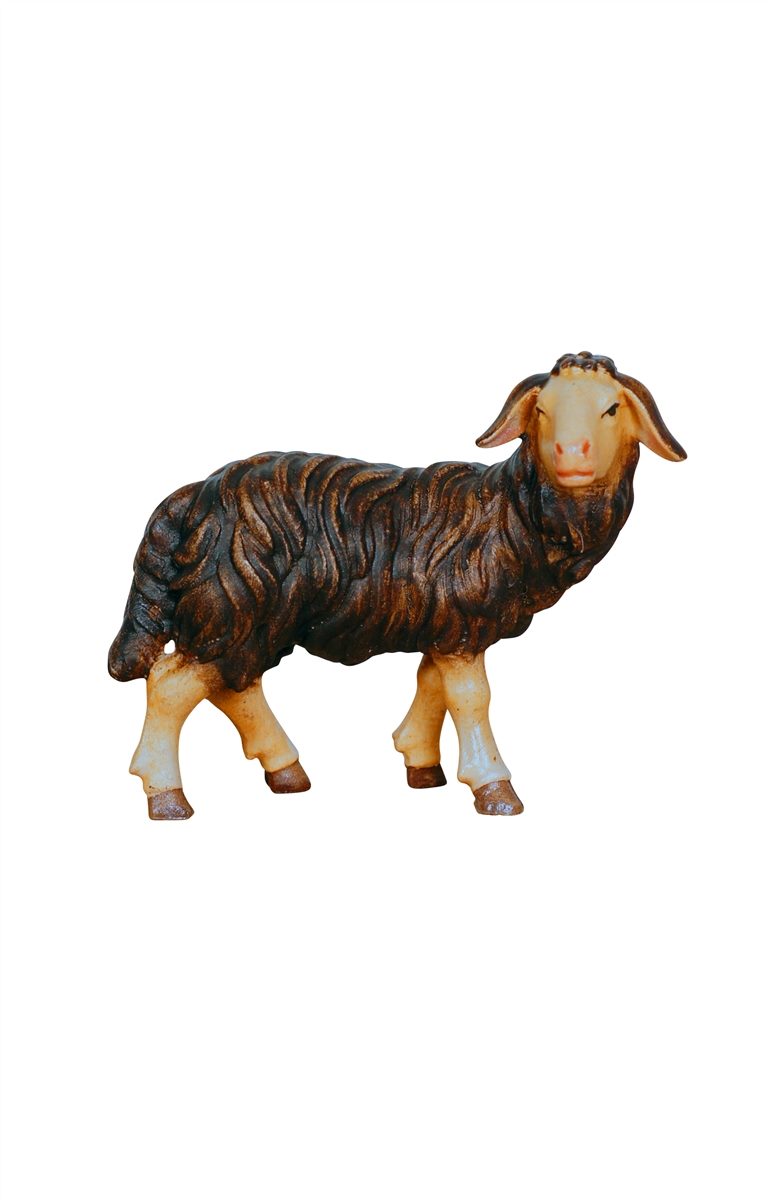 Kostner Nativity Sheep standing looking right black