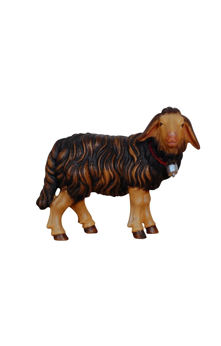 Kostner Nativity Sheep Standing with Bell Black