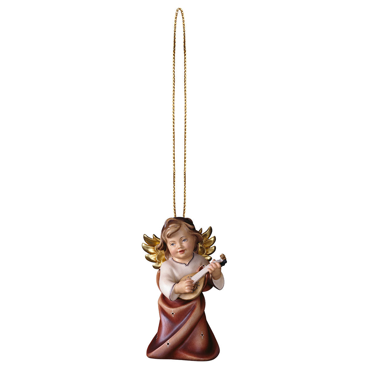 Herzengel mit Laute mit Goldfaden