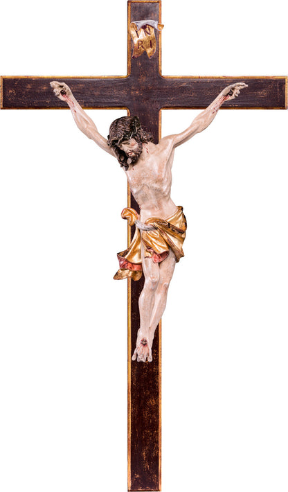 Alpenchristus rot mit geradem Kreuz