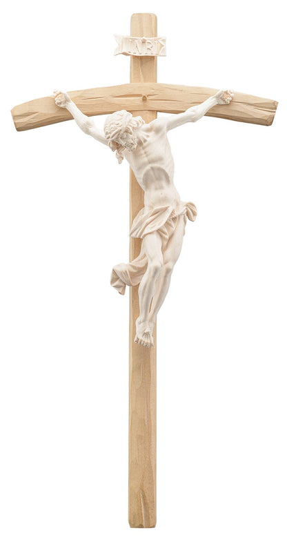 Christus barock mit gebogenem Kreuz