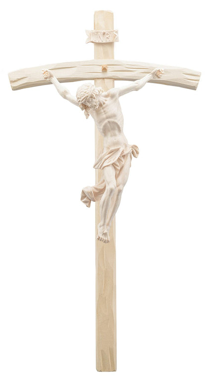 Christus barock mit gebogenem Kreuz