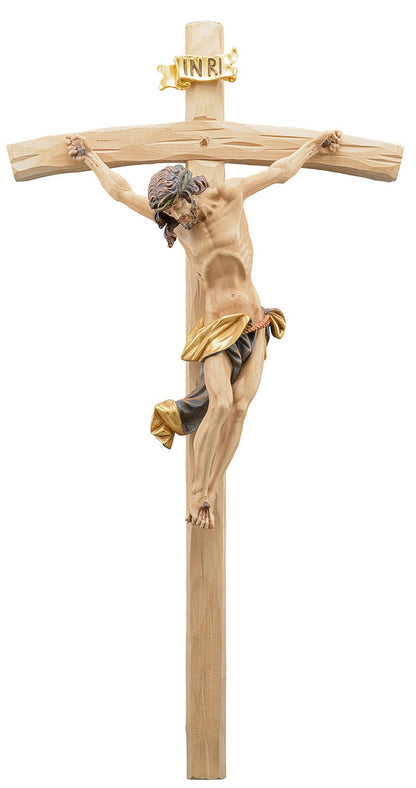 Christus barock mit gebogenem Kreuz