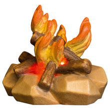 Ulrich Krippe Feuer mit LED Licht