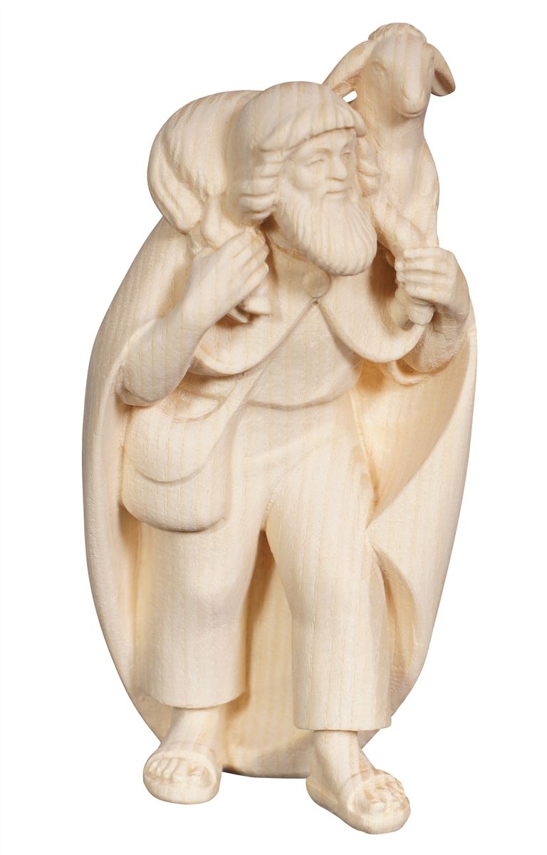 Pema Nativity Shepherd with Lamb on Shoulder