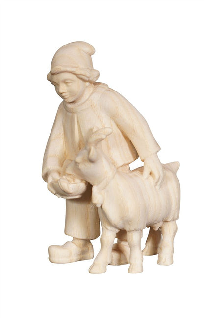 Pema Nativity Boy with Goat