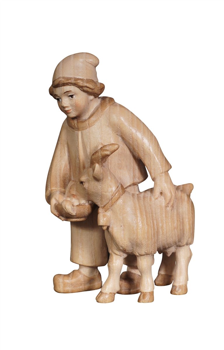 Pema Nativity Boy with Goat