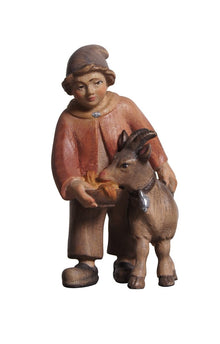 Pema Krippe Bub mit Ziege