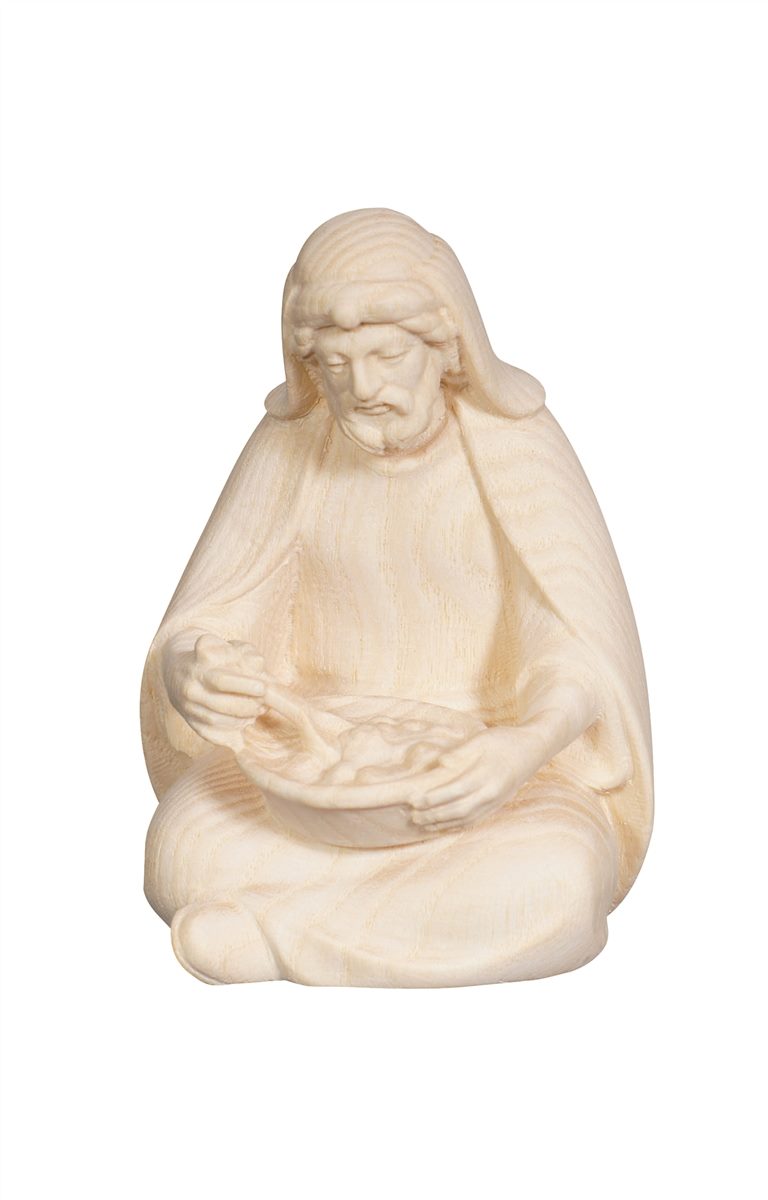Pema Nativity Shepherd Sitting Eating