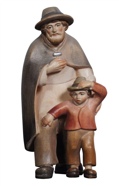 Pema Nativity Shepherd with Boy Looking