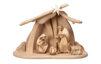 Pema Krippe Set 6 teilig Familienstall Pema