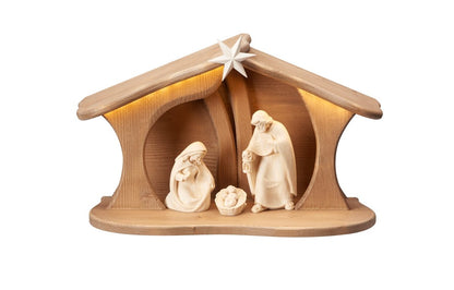 Pema Nativity Set 5 pieces Family Stable Luce with LED