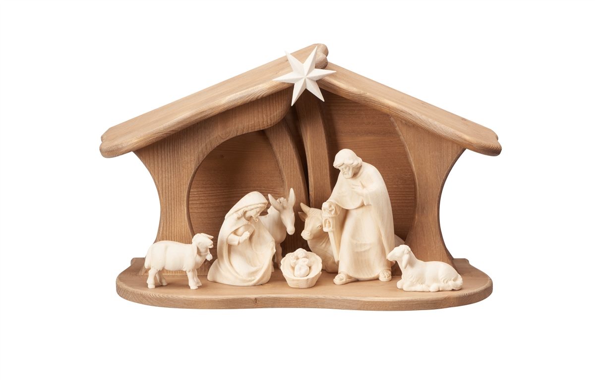 Pema Nativity Set 9 pieces Family Stable Luce