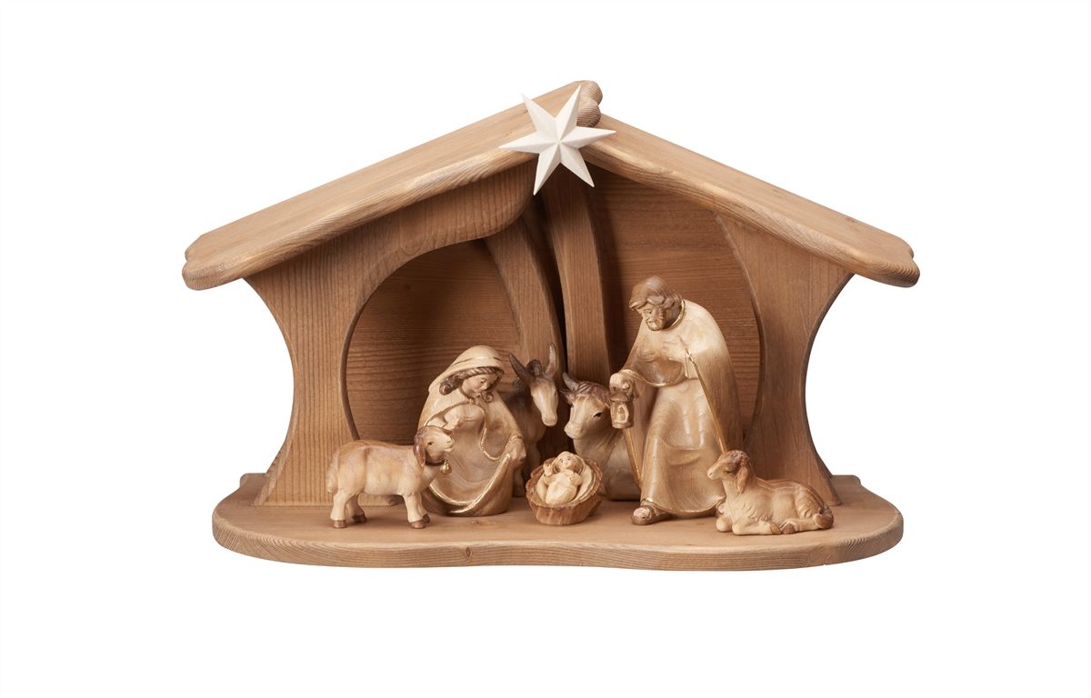 Pema Nativity Set 9 pieces Family Stable Luce
