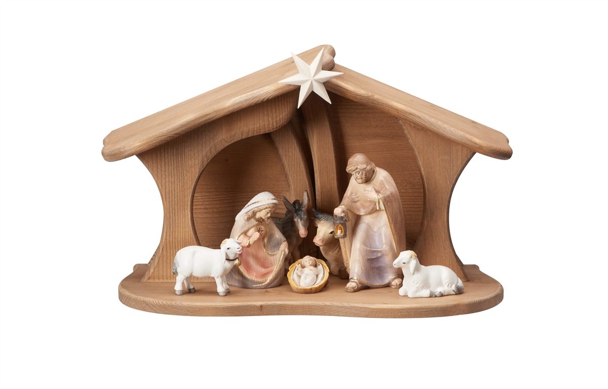 Pema Krippe Set  9 teilig Familienstall Luce