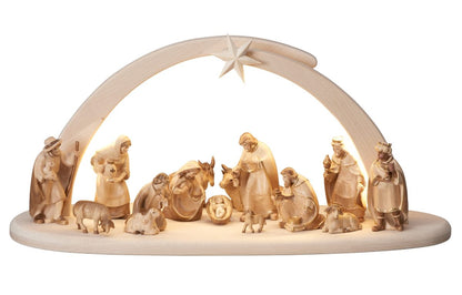 Pema Nativity Set 16 pieces Stable Leonardo with lighting