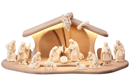 Pema Nativity Set 17 pieces Stable Luce with LED