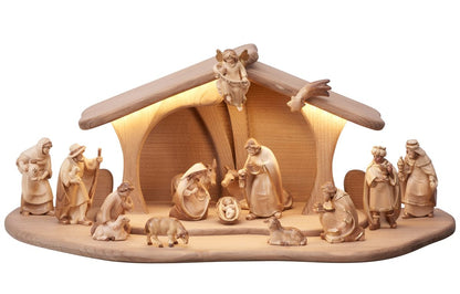 Pema Nativity Set 17 pieces Stable Luce with LED