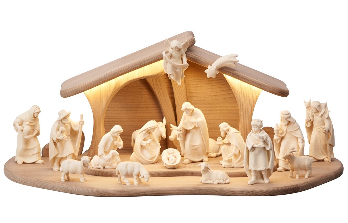 Pema Nativity Set 20 pieces Stable Luce with LED