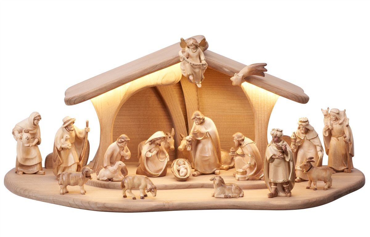Pema Nativity Set 20 pieces Stable Luce with LED