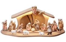 Pema Krippe Set  20 teilig Stall Luce mit LED