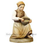 Hirtin kniend mit Schüssel ANRI Kuolt Krippe