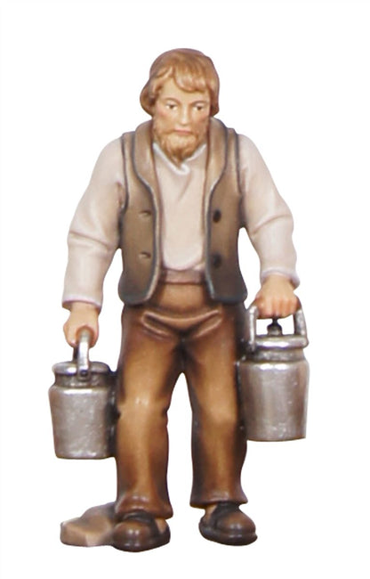 Kostner Nativity Shepherd with Milk Can