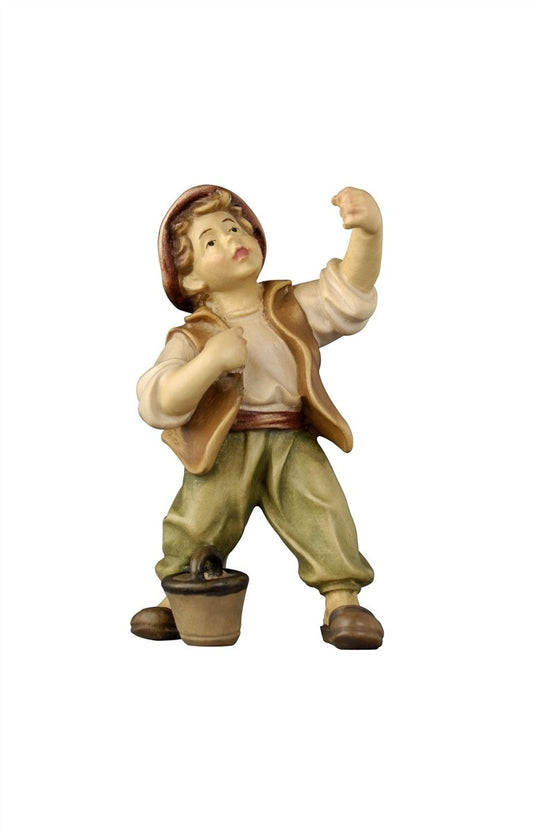 Kostner Krippe Bub mit Eimer