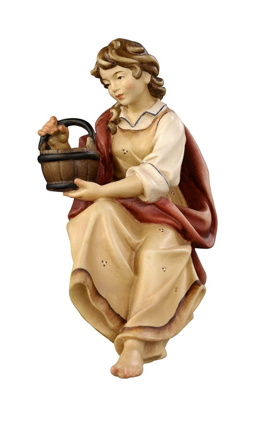 Kostner Krippe Hirtin für Brunnen