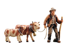 Kostner Krippe Bauer mit Vieh