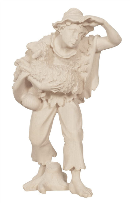 Kostner Nativity Boy Holding Sheep in Arms