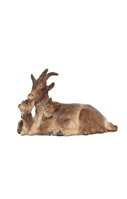 Kostner crib goat lying 2 kids