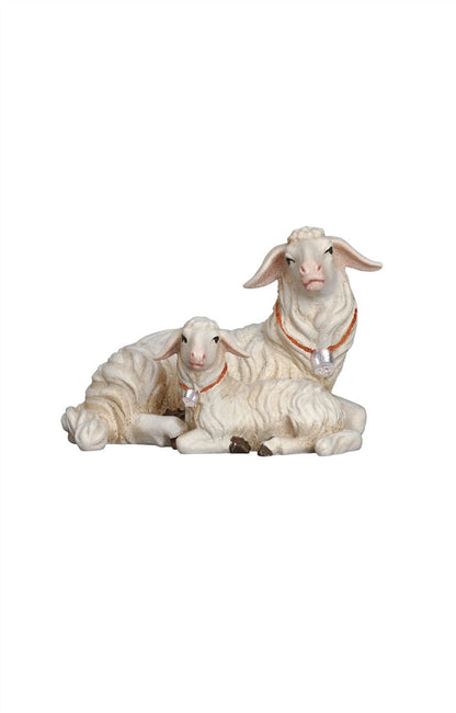 Kostner Nativity Sheep lying with Lamb