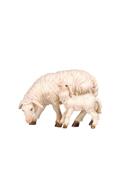 Kostner Nativity Sheep Grazing with Lamb