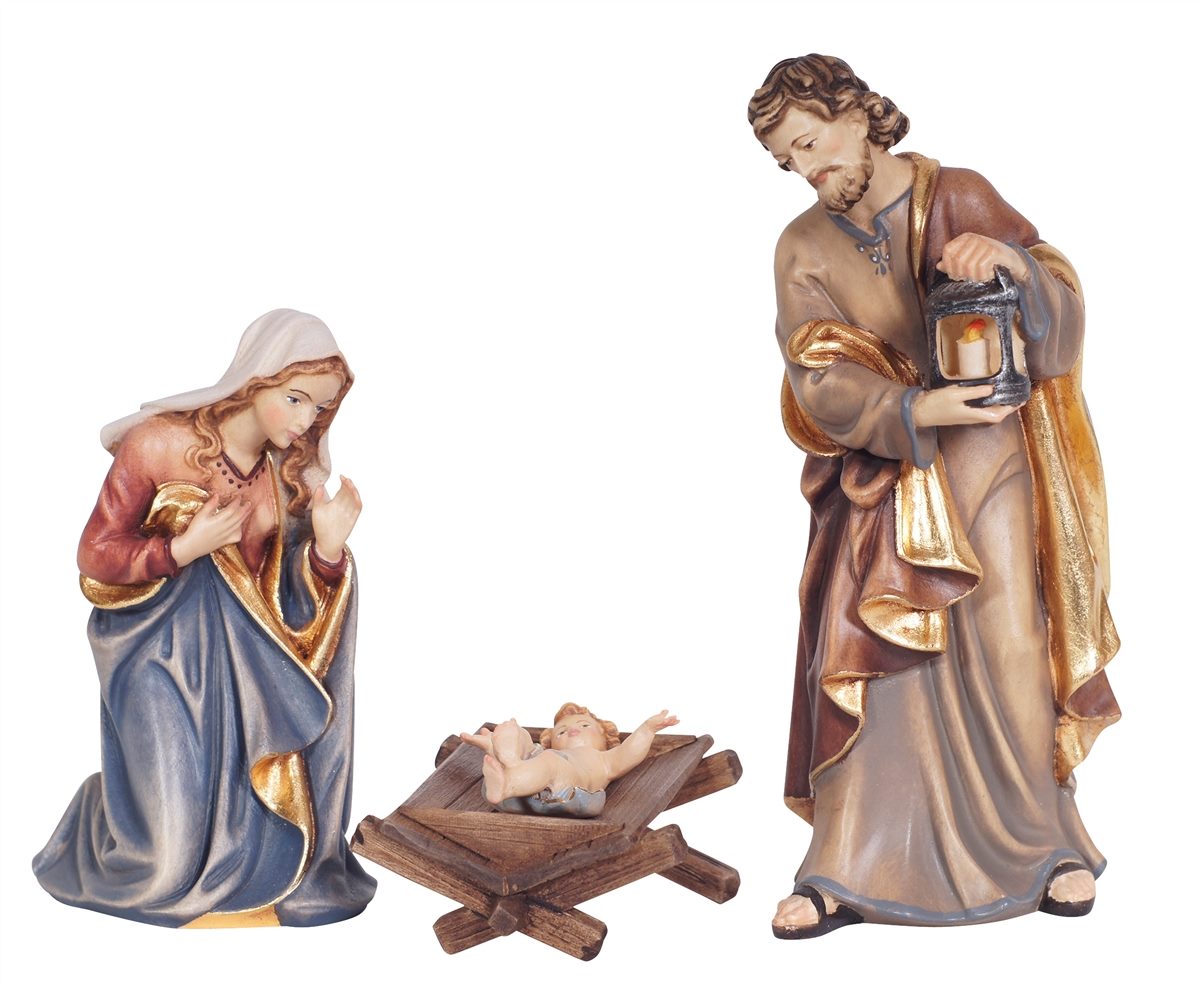 Kostner Krippe Hl. Familie Jesuskind + Holzwiege