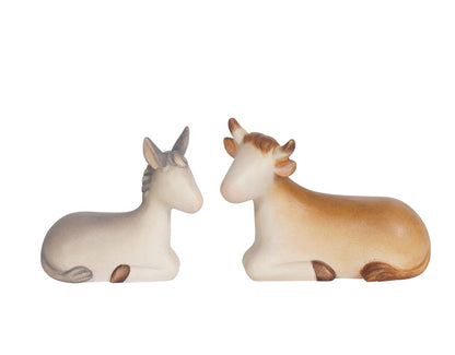 Leonardo Nativity Ox Lying and Donkey