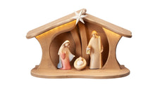 Leonardo Krippe Set 5 teilig Familienstall Luce mit LED