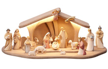Leonardo Krippe Set 20 teilig Stall Luce mit LED