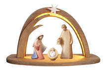 Leonardo Krippe Set 5 teilig Stall Leonardo mit LED