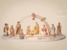 Krippenset-Leonardo-Krippe-21-Teile-Stall-Sternenhimmel