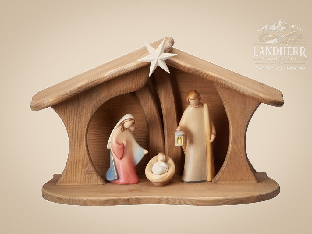 Krippenset-Leonardo-Krippe-5-Teile-Stall-Luce