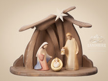 Krippenset-Leonardo-Krippe-5-Teile-Stall-PEMA