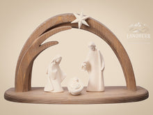 Krippenset-Leonardo-Krippe-5-Teile-natur-Stall-Stern