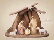 Krippenset-Leonardo-Krippe-7-Teile-Stall-PEMA